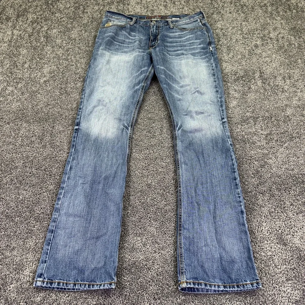 Cinch Jeans Mens 36x36 Blue Bootcut Medium Wash Denim Cowboy Workwear